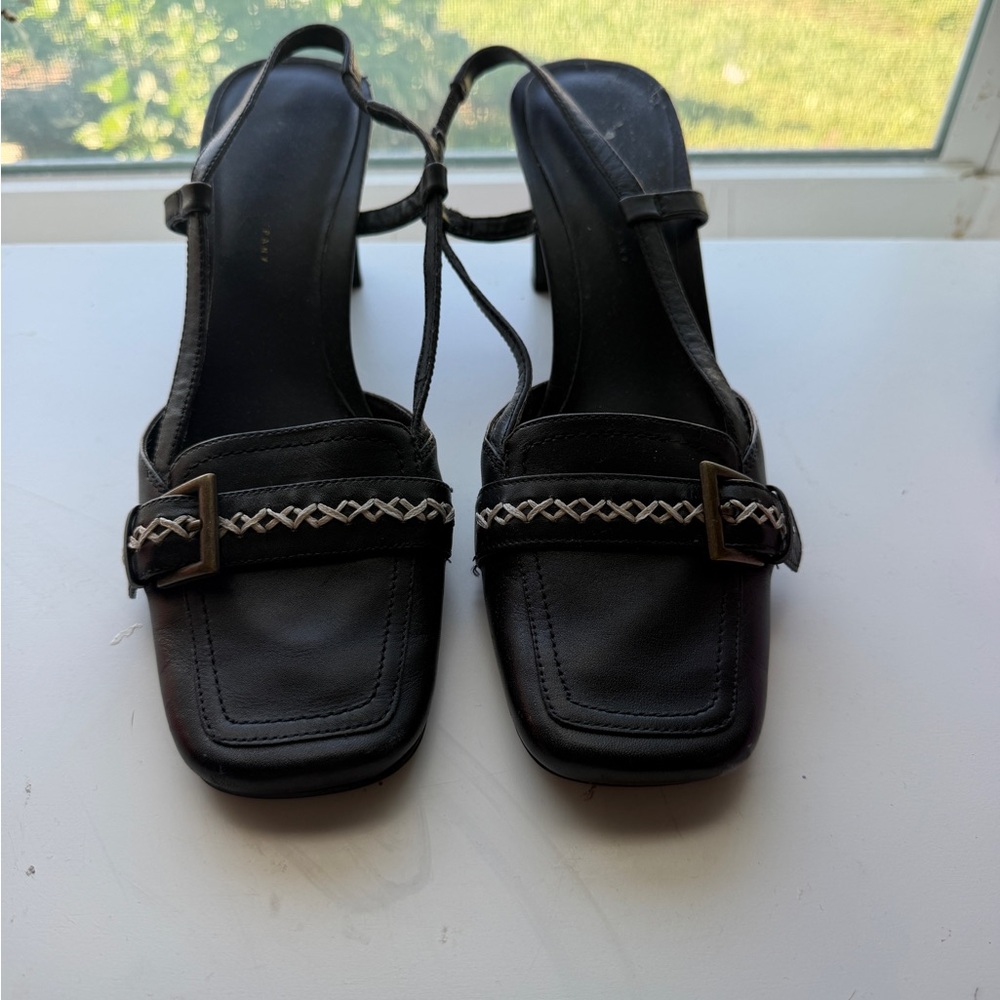 Nine West Black Strappy Heels